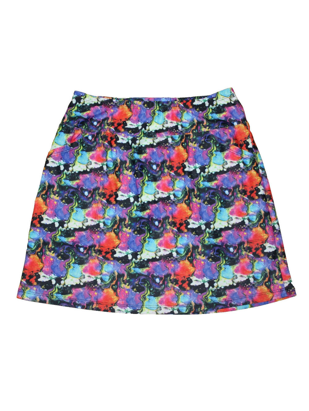 NEW B SKINZ GOLF 17" SKORT WOMEN SMALL PERFORMANCE STRETCH Multicolor NWOT
